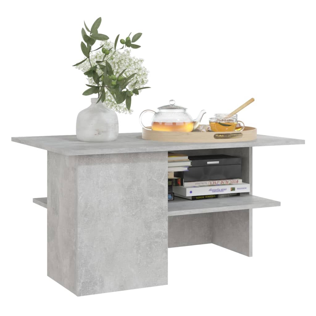 vidaXL Couchtisch Betongrau 90x60x46,5 cm Holzwerkstoff
