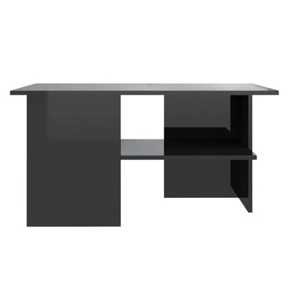 vidaXL Couchtisch Hochglanz-Schwarz 90x60x46,5 cm Holzwerkstoff