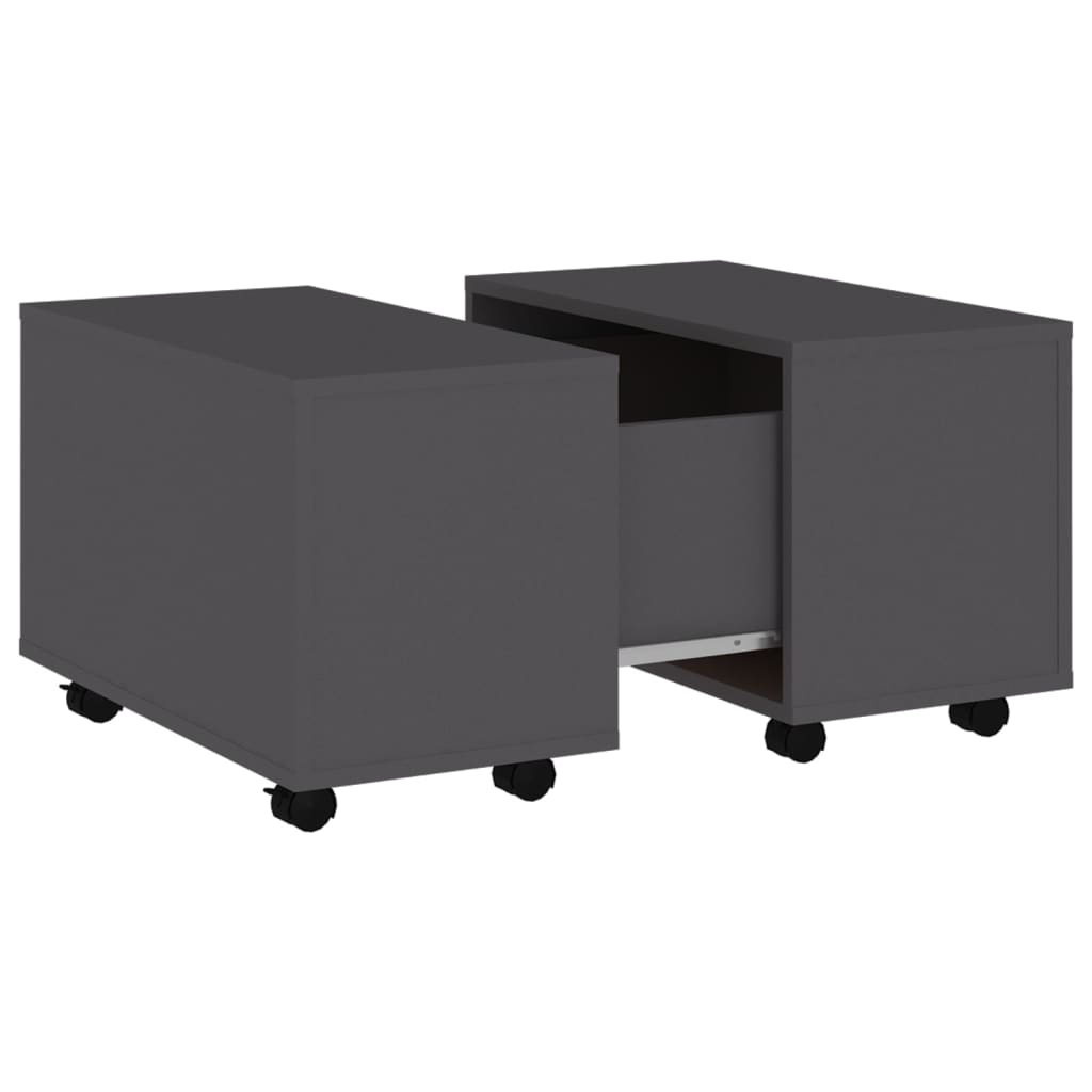 vidaXL Couchtisch Grau 60x60x38 cm Holzwerkstoff