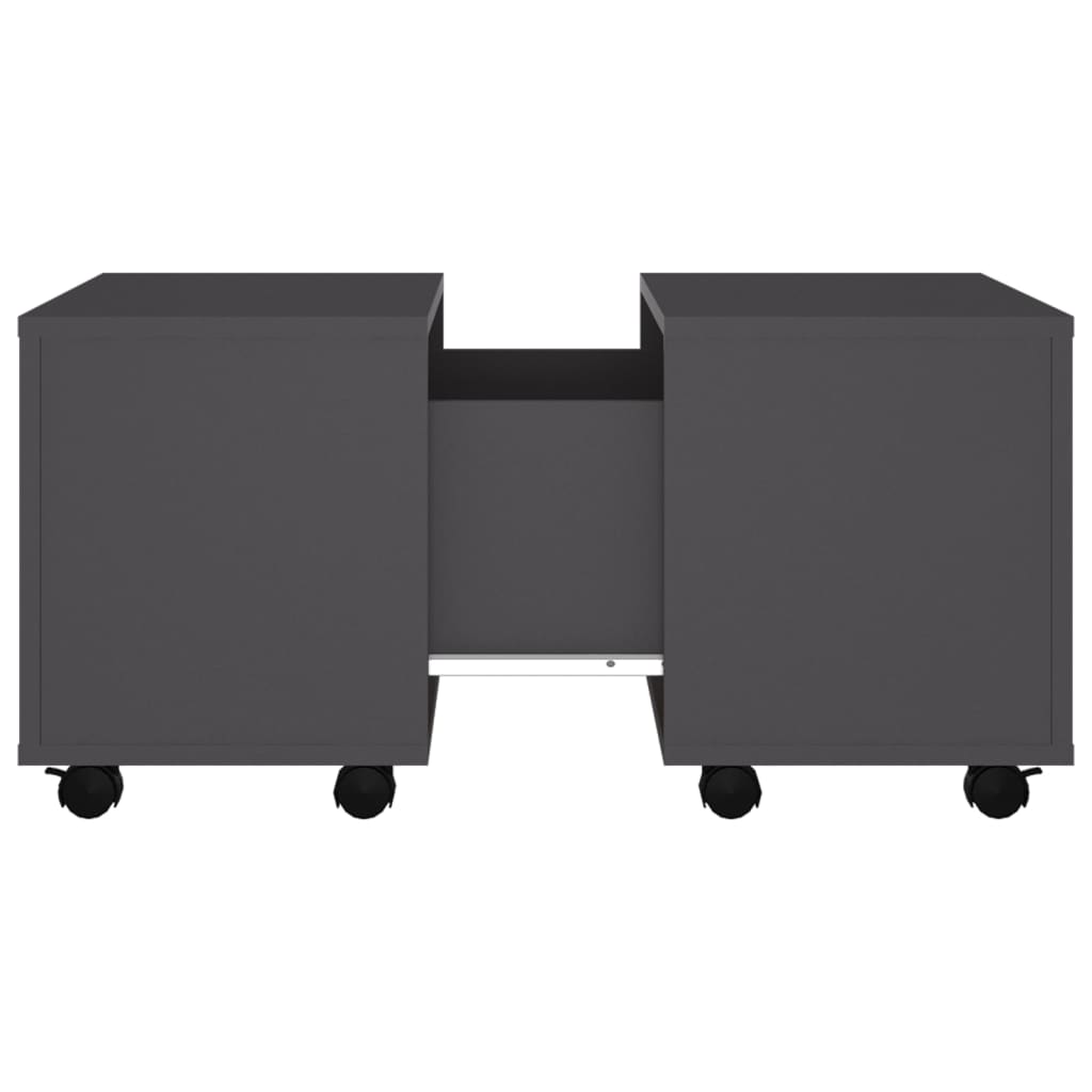 vidaXL Couchtisch Grau 60x60x38 cm Holzwerkstoff