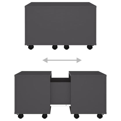 vidaXL Couchtisch Grau 60x60x38 cm Holzwerkstoff