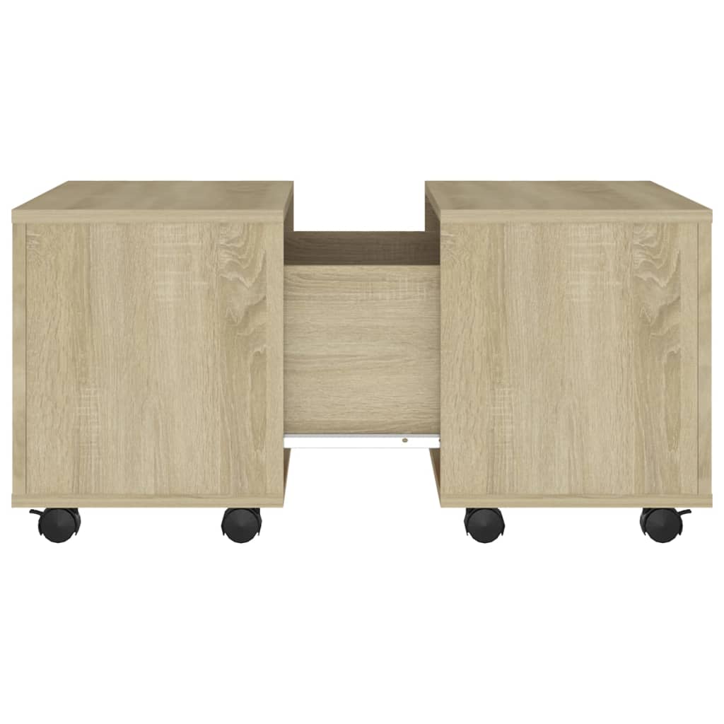 vidaXL Couchtisch Sonoma-Eiche 60x60x38 cm Holzwerkstoff
