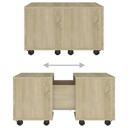 vidaXL Couchtisch Sonoma-Eiche 60x60x38 cm Holzwerkstoff