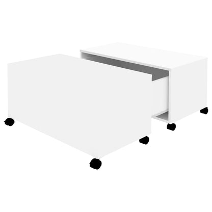 vidaXL Couchtisch Weiß 75x75x38 cm Holzwerkstoff