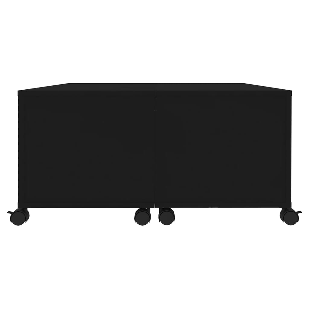 vidaXL Couchtisch Schwarz 75x75x38 cm Holzwerkstoff