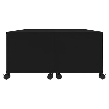 vidaXL Couchtisch Schwarz 75x75x38 cm Holzwerkstoff