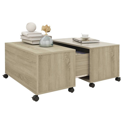 vidaXL Couchtisch Sonoma-Eiche 75x75x38 cm Holzwerkstoff