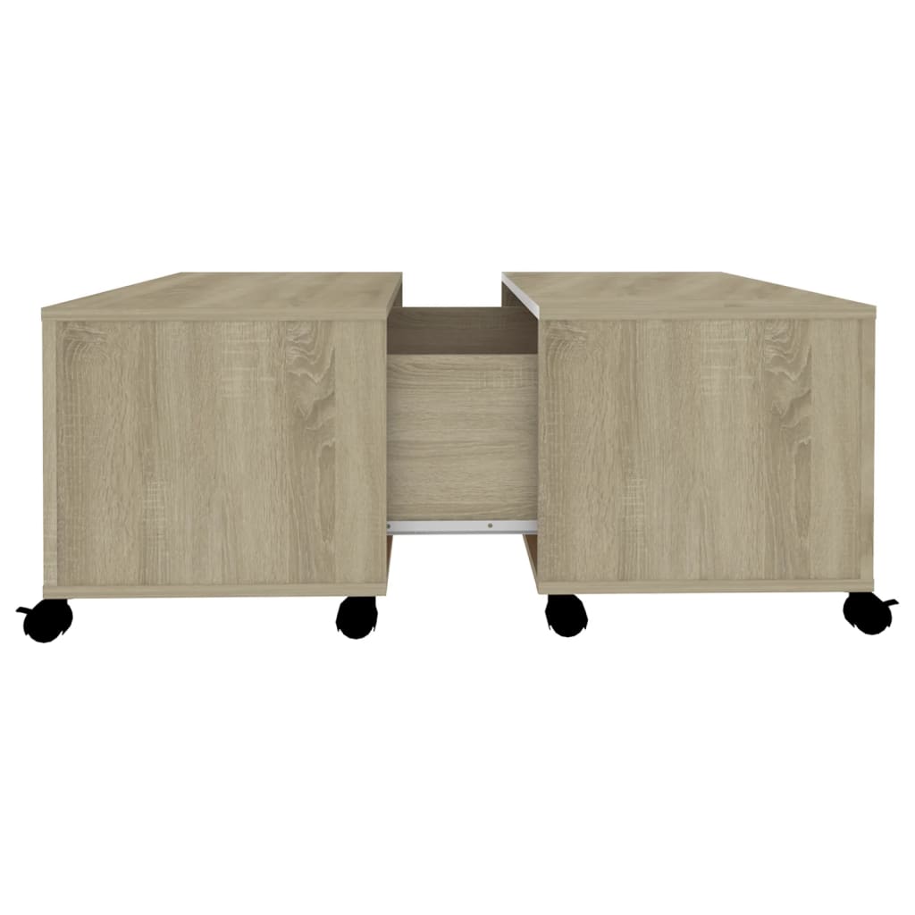 vidaXL Couchtisch Sonoma-Eiche 75x75x38 cm Holzwerkstoff