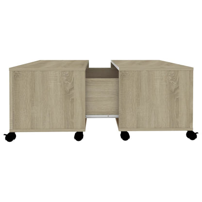vidaXL Couchtisch Sonoma-Eiche 75x75x38 cm Holzwerkstoff