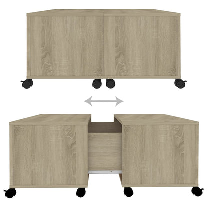 vidaXL Couchtisch Sonoma-Eiche 75x75x38 cm Holzwerkstoff