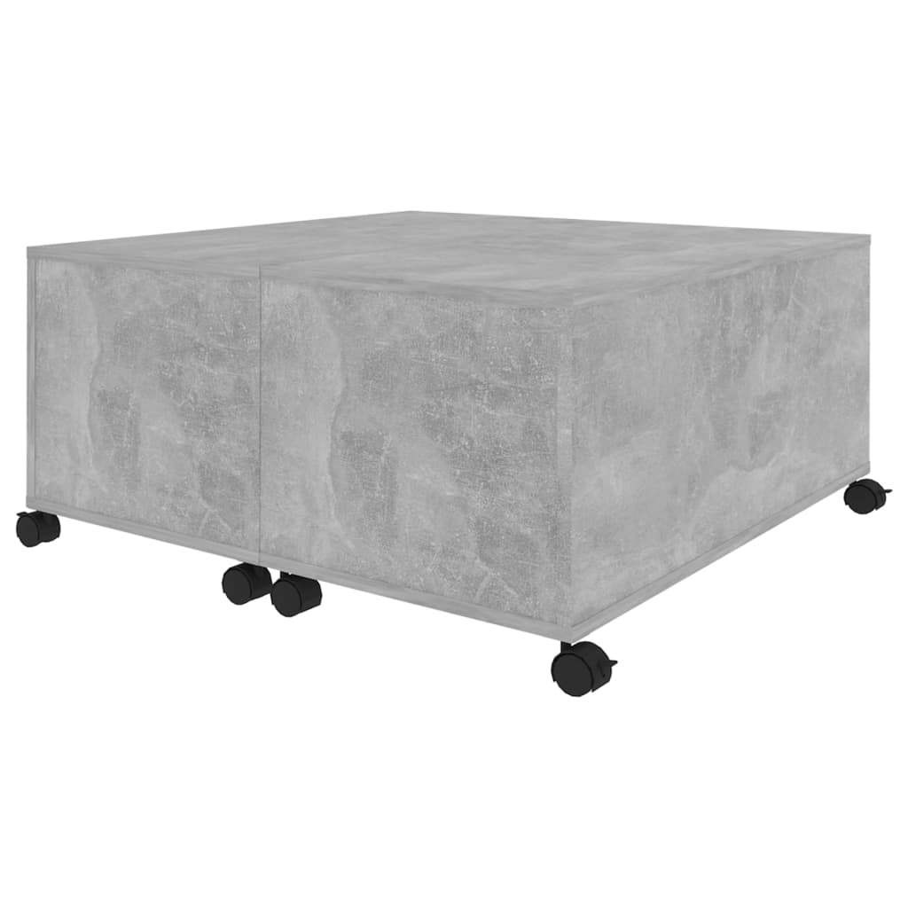 vidaXL Couchtisch Betongrau 75x75x38 cm Holzwerkstoff