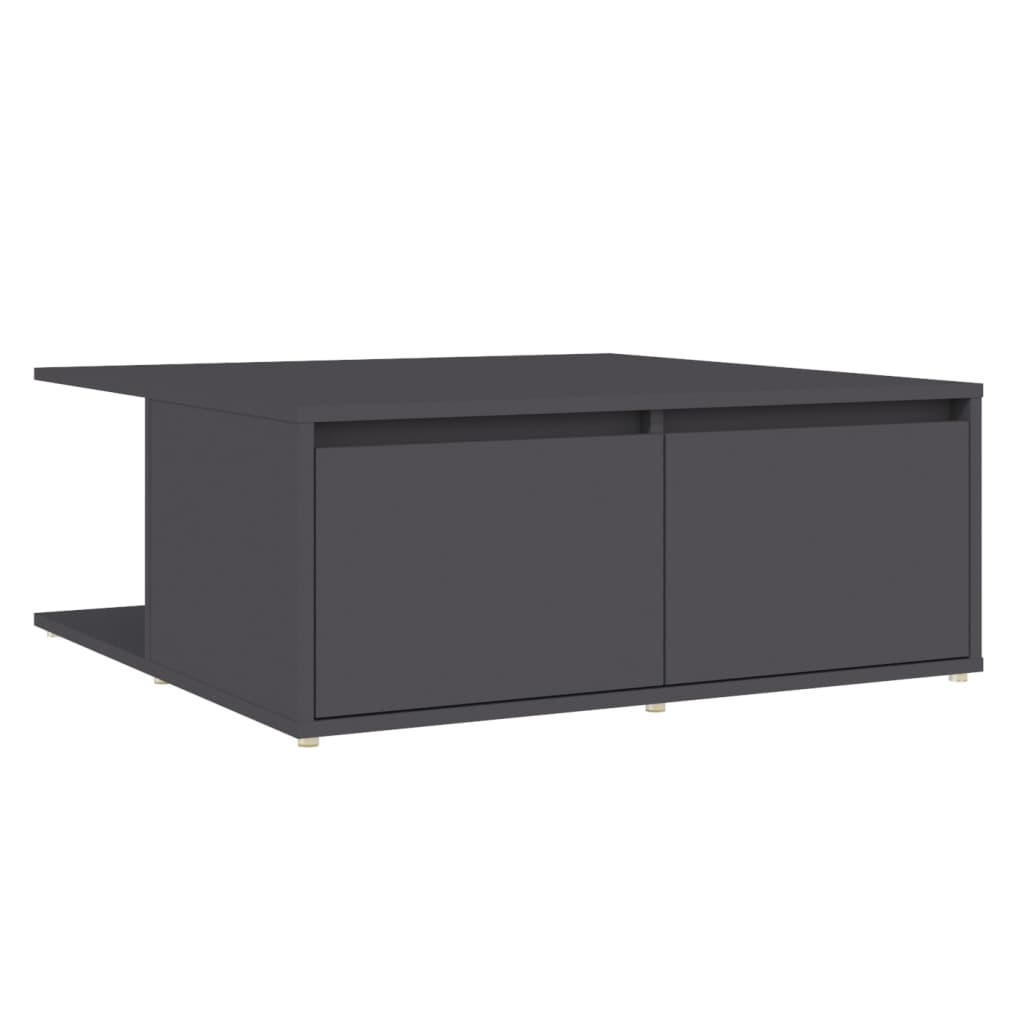 vidaXL Couchtisch Grau 80x80x31 cm Holzwerkstoff