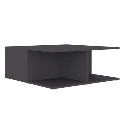 vidaXL Couchtisch Grau 80x80x31 cm Holzwerkstoff