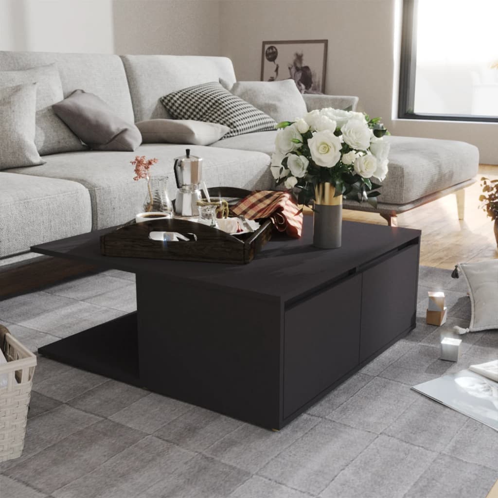 vidaXL Couchtisch Grau 80x80x31 cm Holzwerkstoff