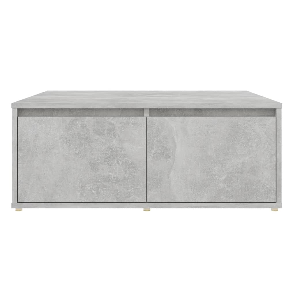 vidaXL Couchtisch Betongrau 80x80x31 cm Holzwerkstoff
