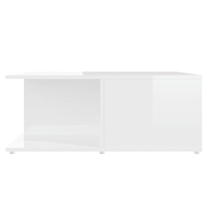 vidaXL Couchtisch Hochglanz-Weiß 80x80x31 cm Holzwerkstoff