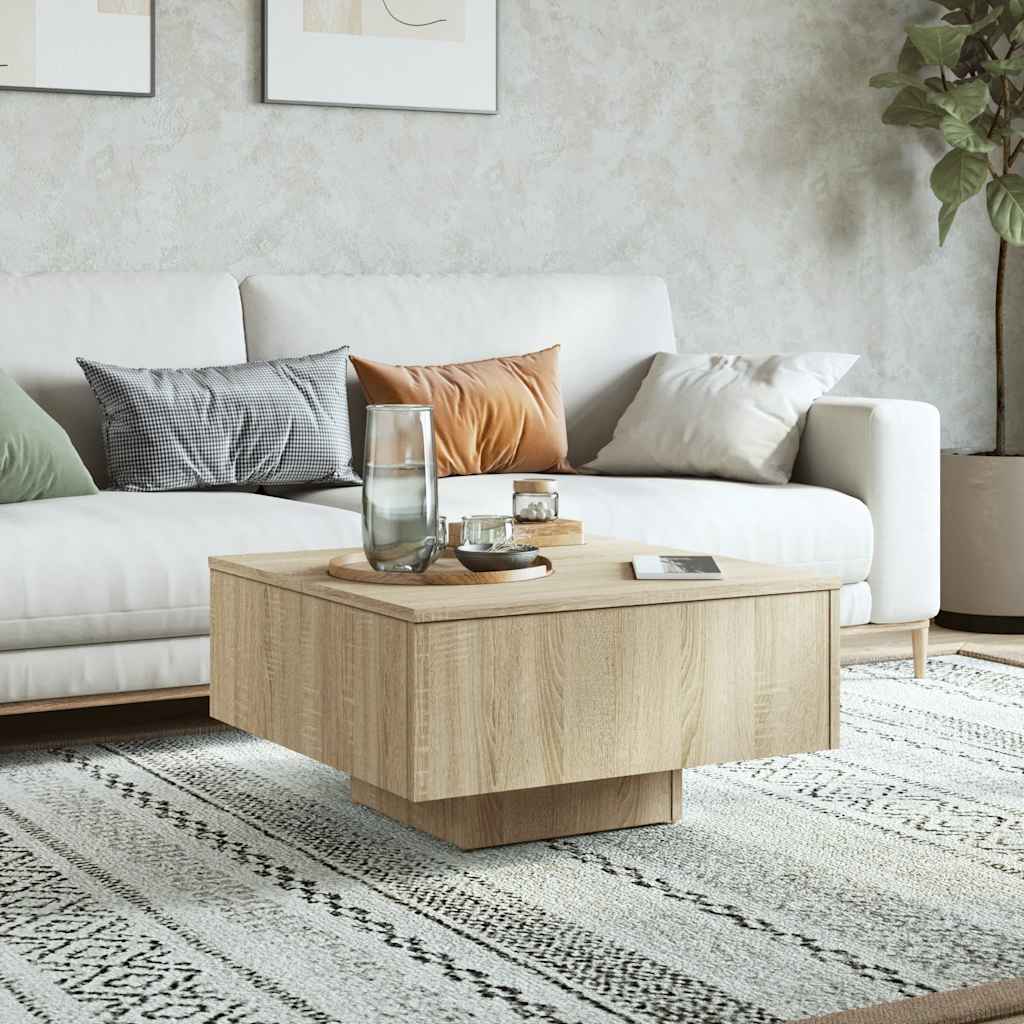 vidaXL Couchtisch Sonoma-Eiche 60x60x31,5 cm Holzwerkstoff