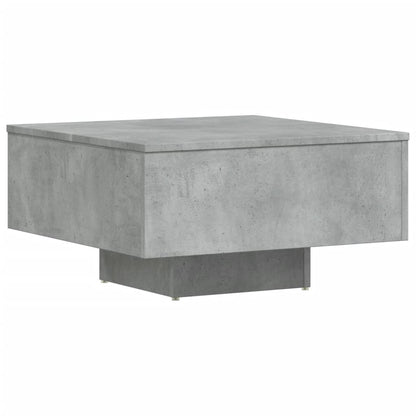vidaXL Table basse gris béton 60x60x31,5 cm, bois d'ingénierie