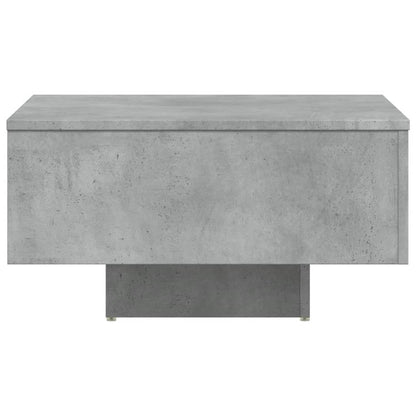 vidaXL Table basse gris béton 60x60x31,5 cm, bois d'ingénierie
