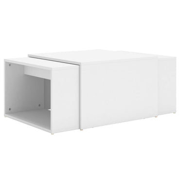 vidaXL Tables gigognes, 3 pcs. blanc 60x60x38 cm, bois d'ingénierie