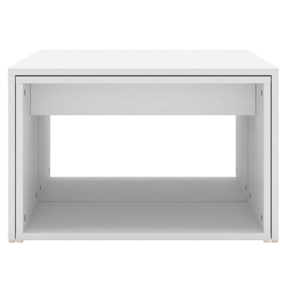 vidaXL Tables gigognes, 3 pcs. blanc 60x60x38 cm, bois d'ingénierie