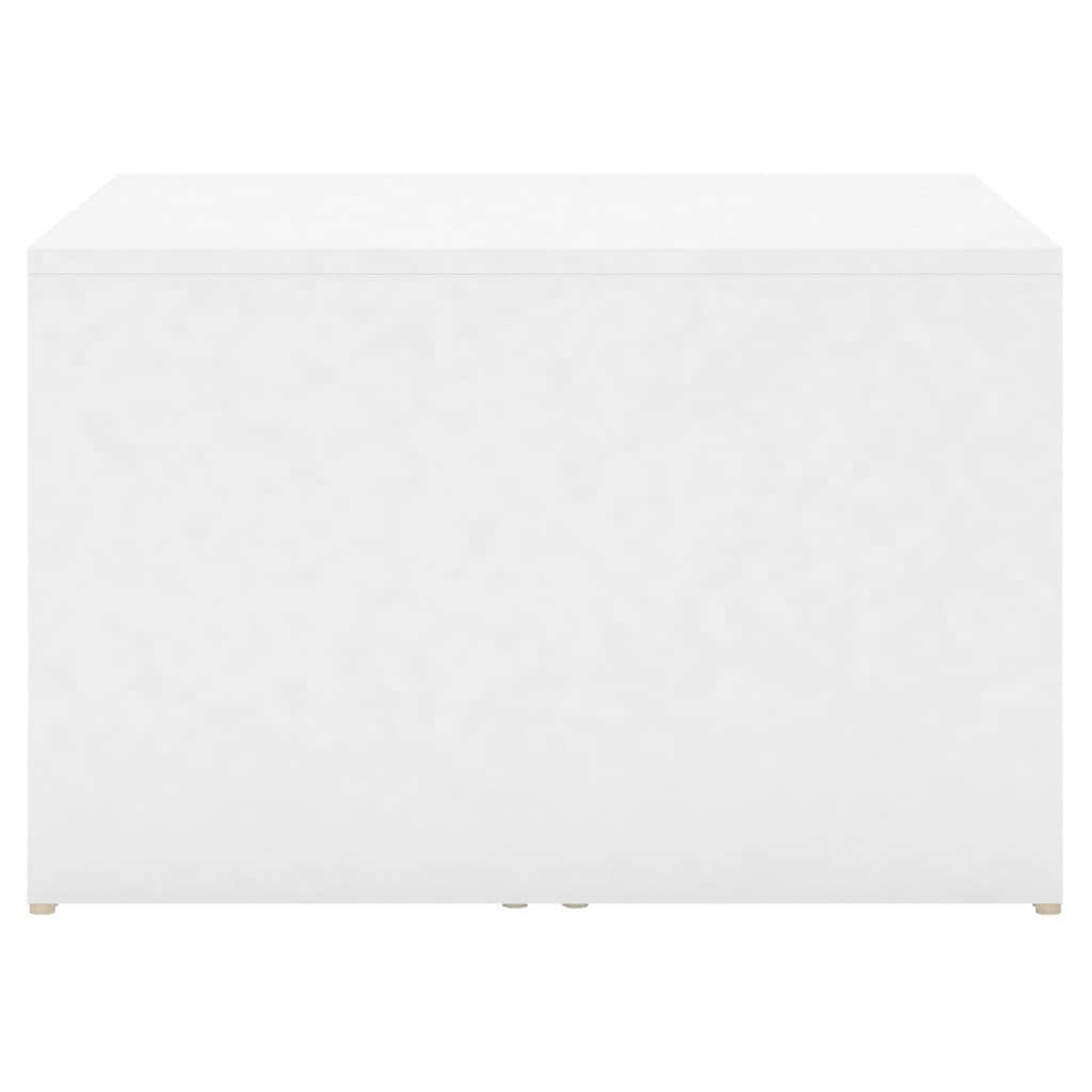 vidaXL Tables gigognes, 3 pcs. blanc 60x60x38 cm, bois d'ingénierie