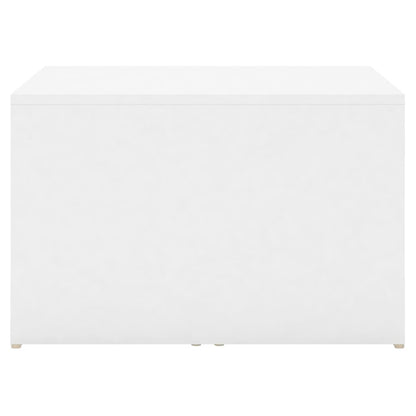vidaXL Tables gigognes, 3 pcs. blanc 60x60x38 cm, bois d'ingénierie