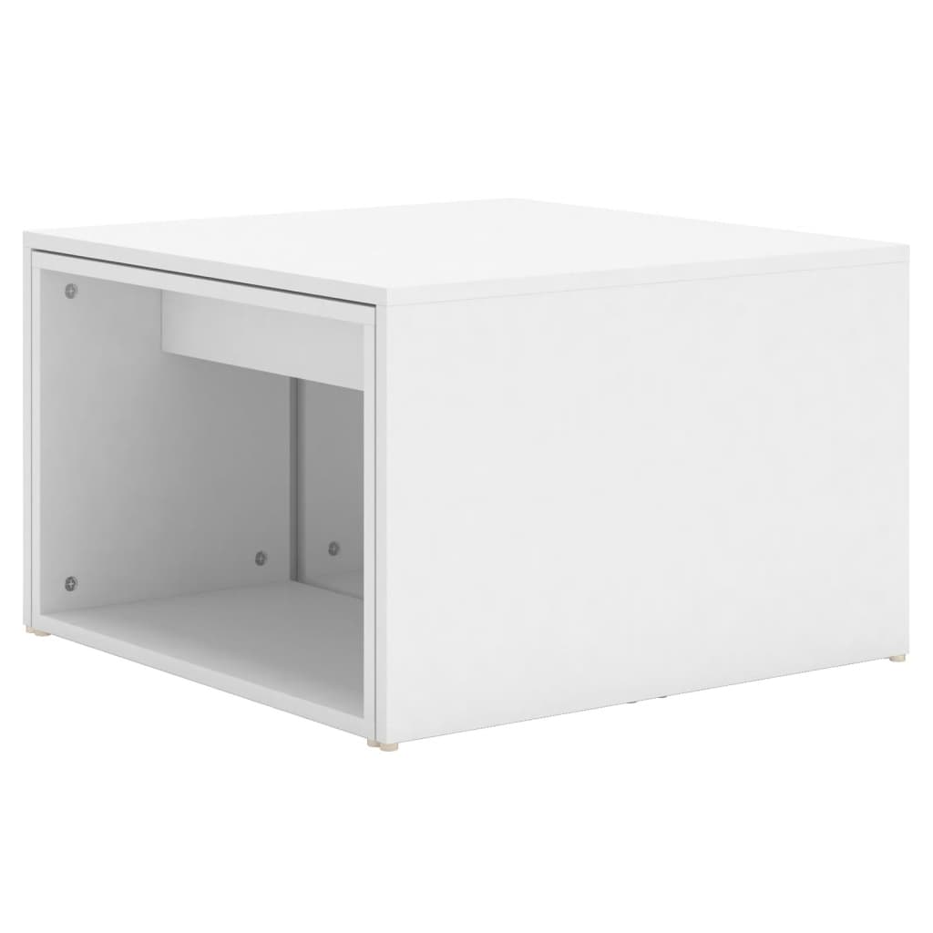 vidaXL Tables gigognes, 3 pcs. blanc 60x60x38 cm, bois d'ingénierie