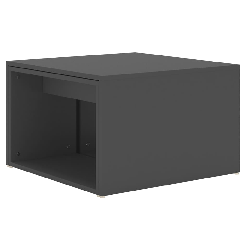 vidaXL Tables gigognes 3 pcs Gris 60x60x38 cm Aggloméré