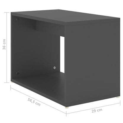 vidaXL Tables gigognes 3 pcs Gris 60x60x38 cm Aggloméré