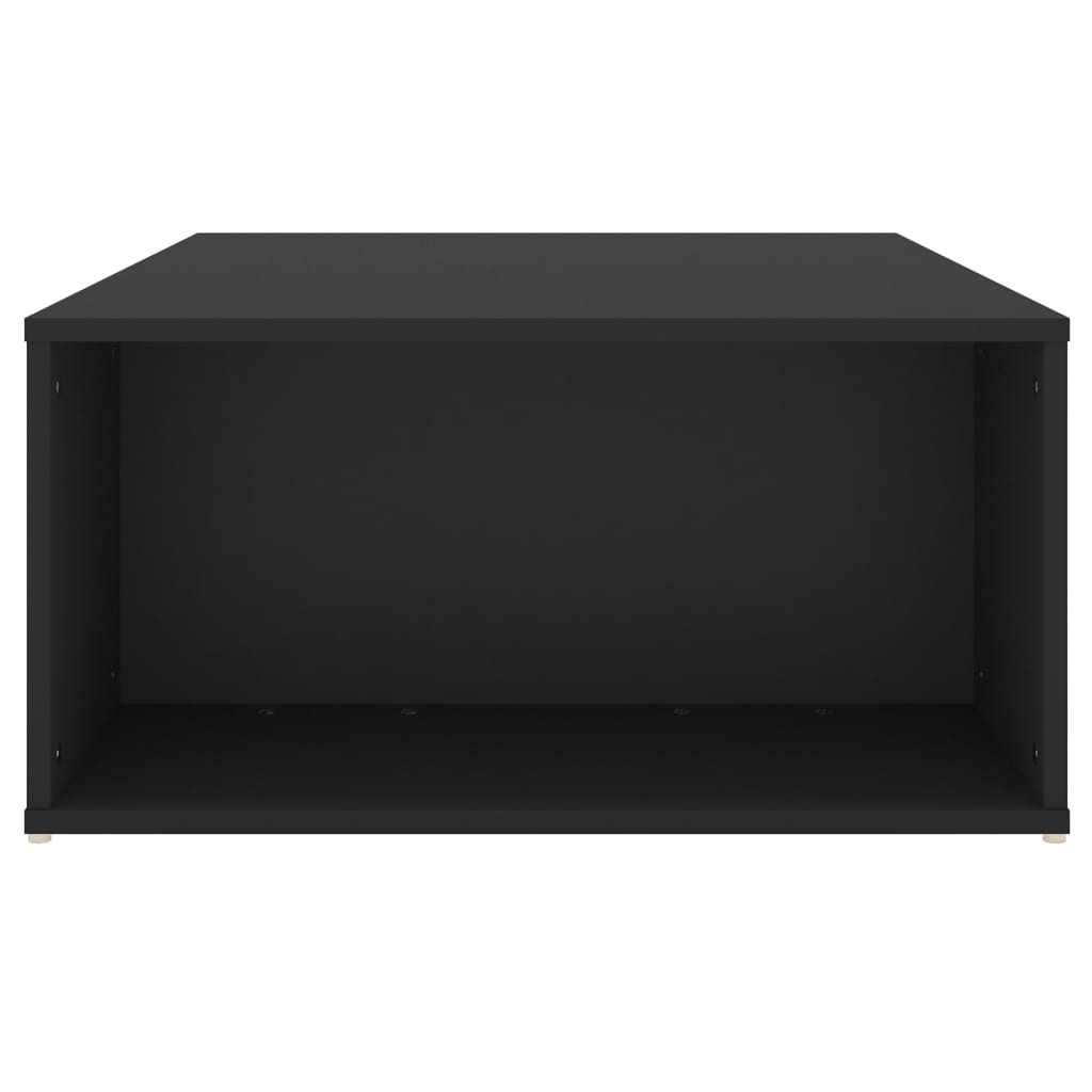 vidaXL Table basse noire 90x67x33 cm en bois d'ingénierie