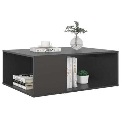 vidaXL Table basse gris 90x67x33 cm Bois d'ingénierie