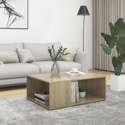 vidaXL Table basse chêne Sonoma 90x67x33 cm, bois d'ingénierie