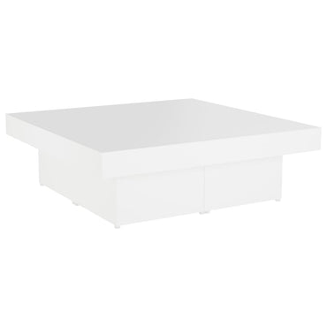 vidaXL Table basse Blanc 90x90x28 cm Bois d'ingénierie