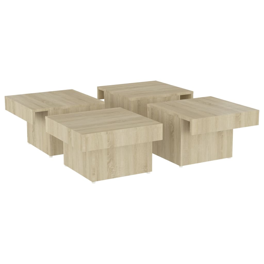vidaXL Couchtisch Sonoma-Eiche 90x90x28 cm Holzwerkstoff