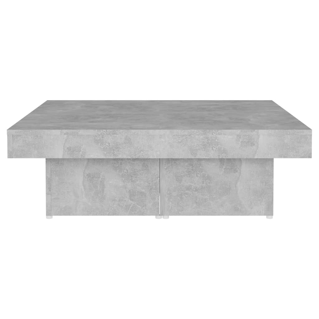vidaXL Couchtisch Betongrau 90x90x28 cm Holzwerkstoff