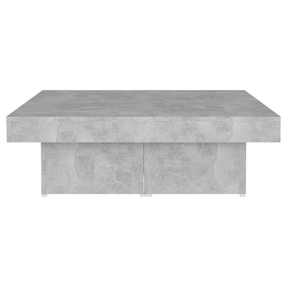 vidaXL Couchtisch Betongrau 90x90x28 cm Holzwerkstoff