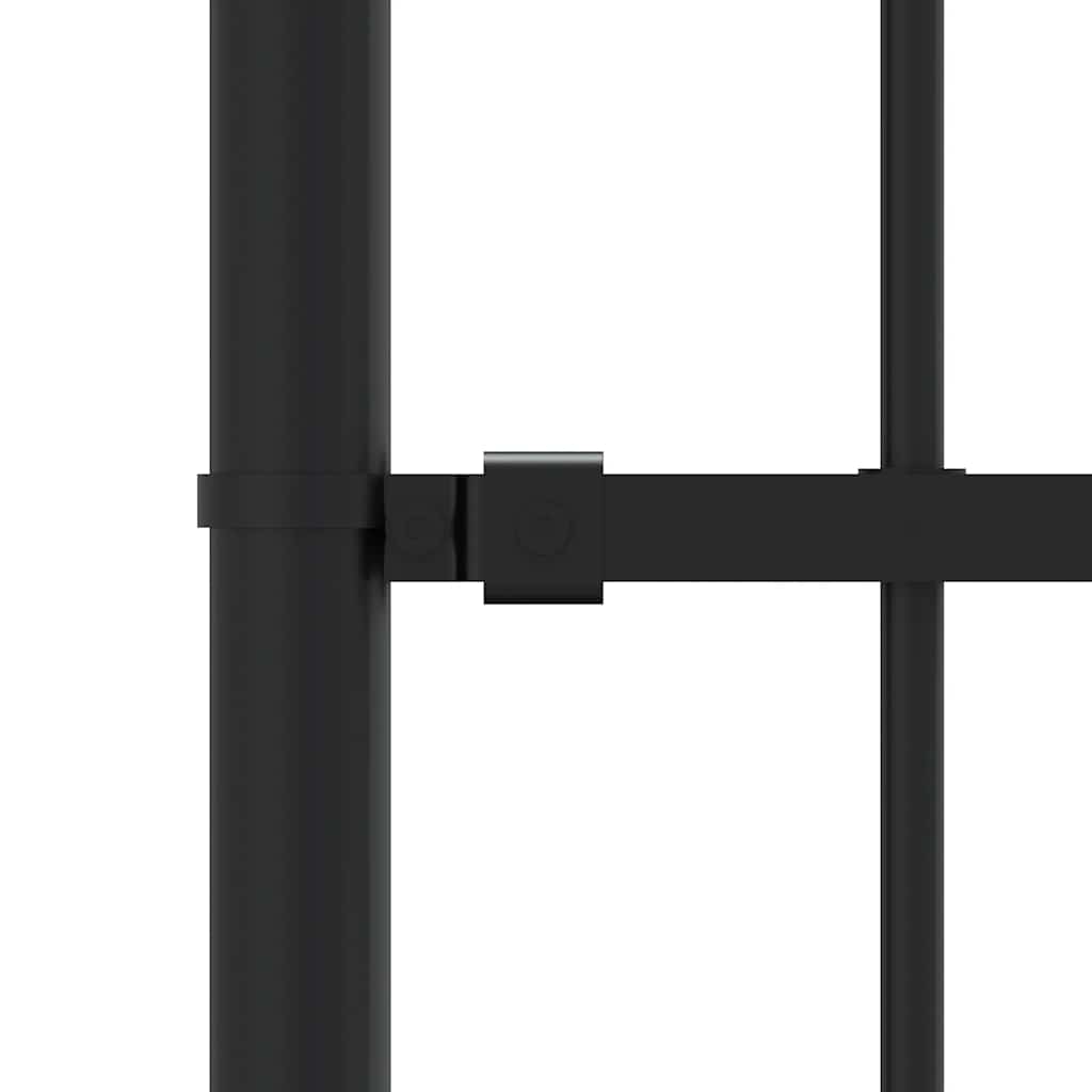 vidaXL Clôture de jardin avec lance noire 239 x 100 cm Acier thermolaqué
