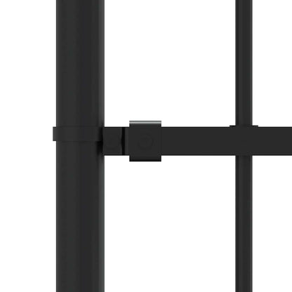 vidaXL Clôture de jardin avec lance-flèche Noir 239 x 125 cm Acier thermolaqué