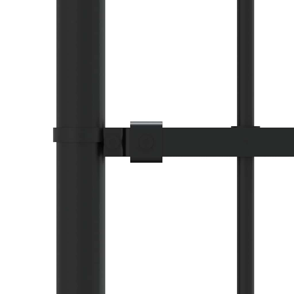 vidaXL Gartenzaun mit Speerspitze Schwarz 239 x 175 cm Pulverbeschichteter Stahl