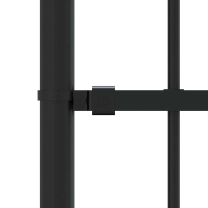 vidaXL Gartenzaun mit Speerspitze Schwarz 239 x 175 cm Pulverbeschichteter Stahl