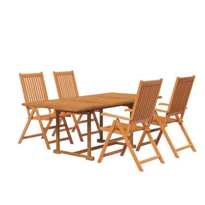 vidaXL 5-tlg. Garten-Essgruppe Massivholz Akazie 150-200 cm
