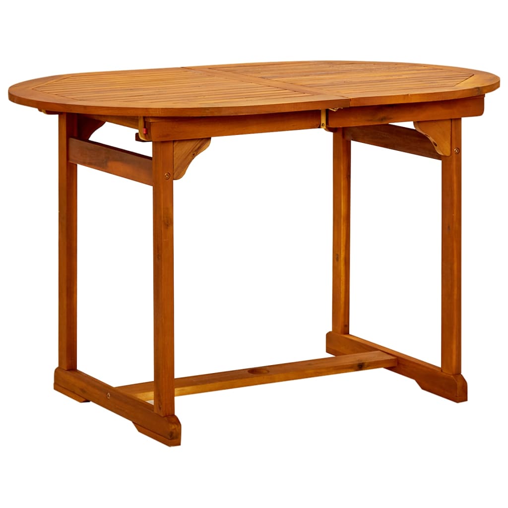 vidaXL 5-tlg. Garten-Essgruppe Massivholz Akazie 120-170 cm