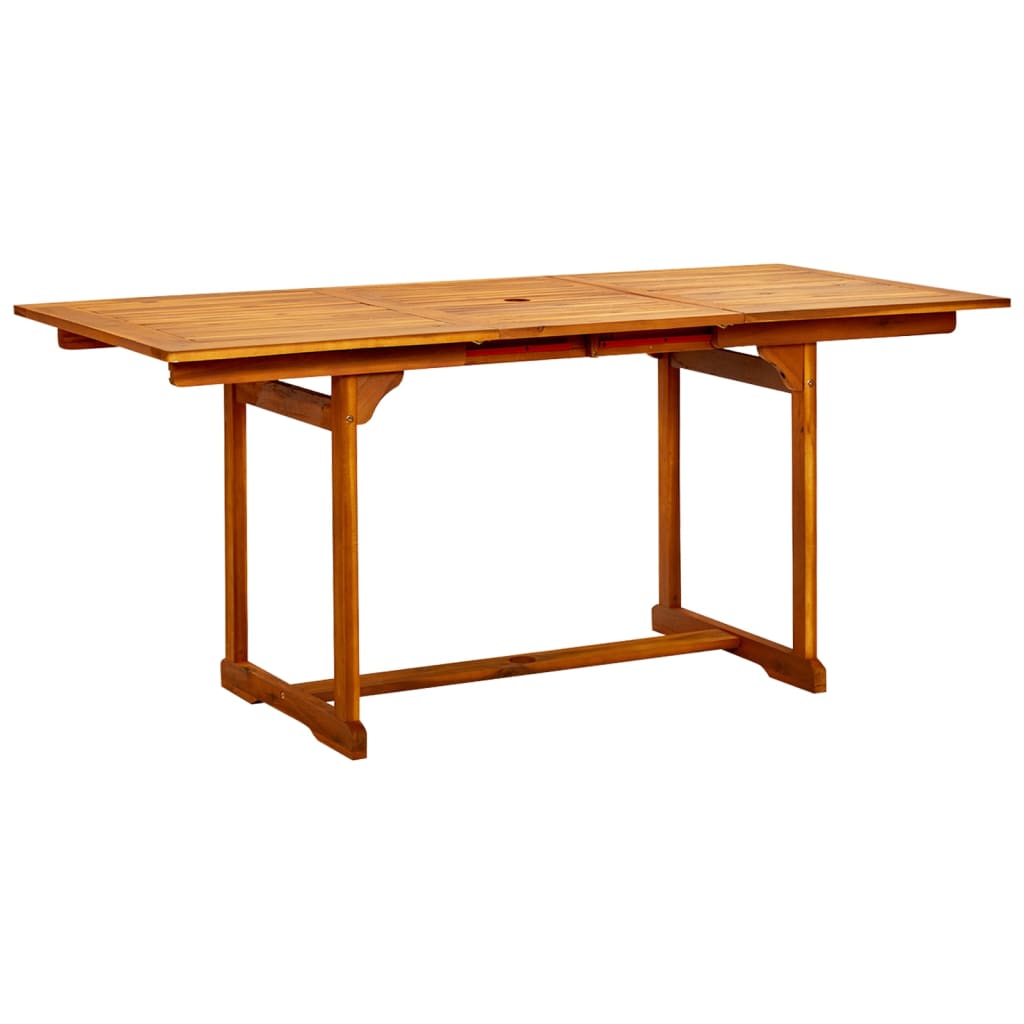 vidaXL 5-tlg. Garten-Essgruppe Massivholz Akazie 120-170 cm