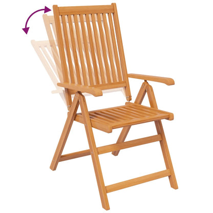 vidaXL 5-tlg. Garten-Essgruppe Massivholz Akazie 120-170 cm