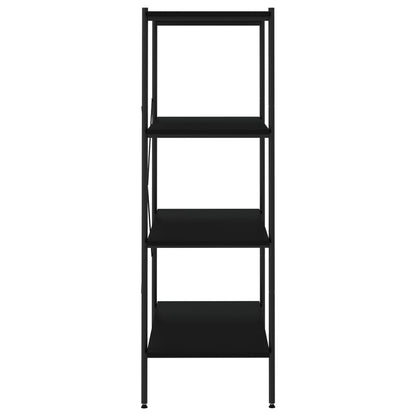 vidaXL Étagère à 4 niveaux noir 80x40x130 cm