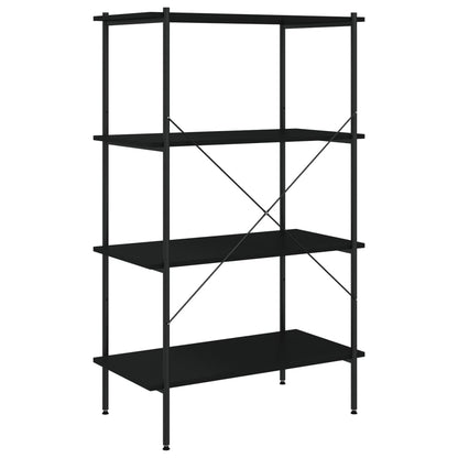 vidaXL Étagère à 4 niveaux noir 80x40x130 cm