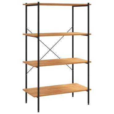 vidaXL Étagère à 4 niveaux noir et aspect chêne 80x40x130 cm