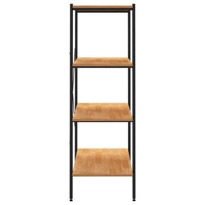 vidaXL Étagère à 4 niveaux noir et aspect chêne 80x40x130 cm