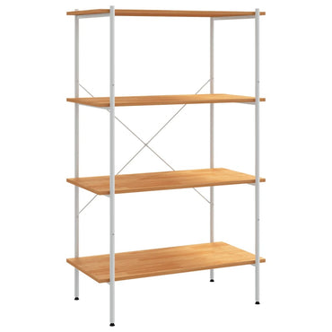 vidaXL Étagère à 4 niveaux Blanc et aspect chêne 80x40x130 cm